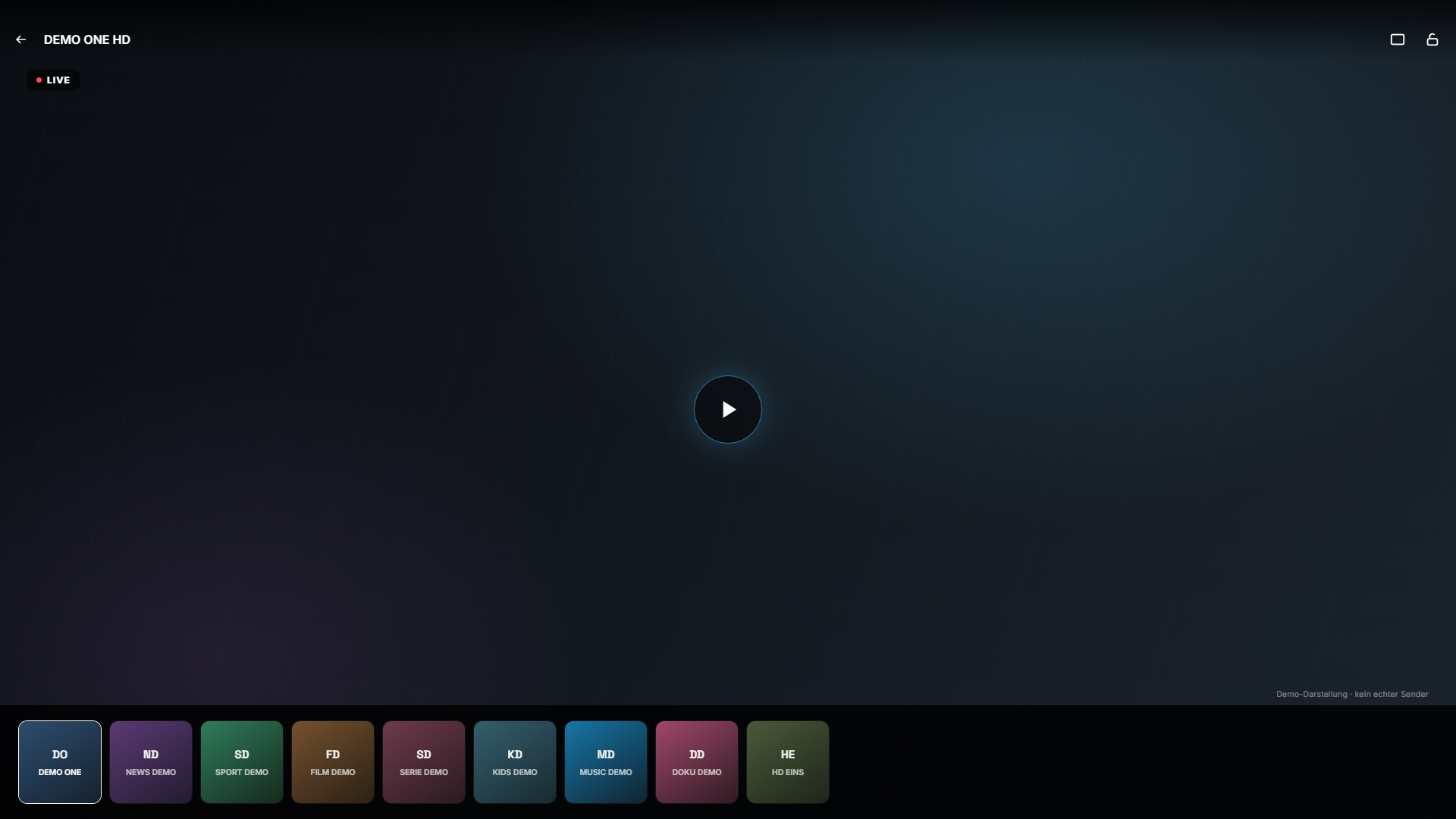 SER STREAM Player Demo